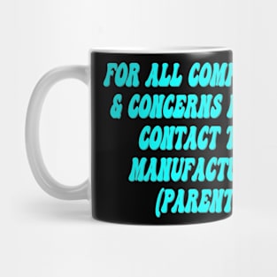 Complaints and concerns Mug